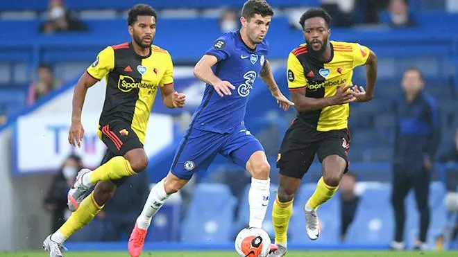 Cầu thủ người Mỹ khó khăn tìm chỗ đứng ở Chelsea sau khi The Blues mua về Sterling. Ảnh: CGI.