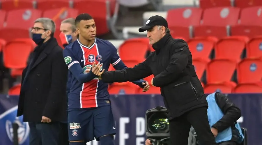 HLV Galtier tiết lộ Mbappe vẫn bình thường và tập luyện chăm chỉ. Ảnh: CGI.