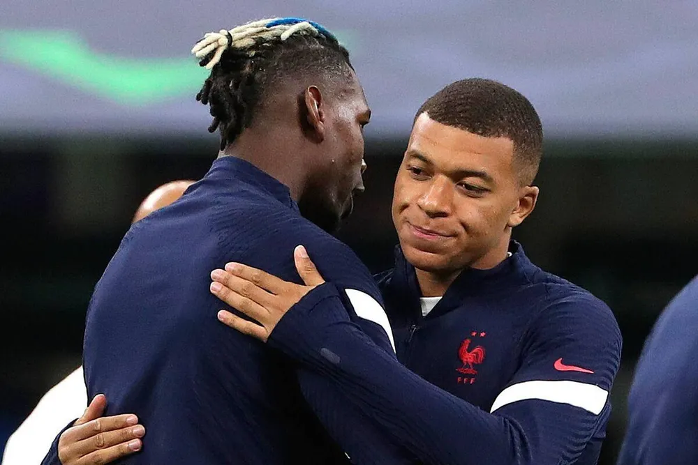 Mbappe và Pogba có vai trò quan trọng ở đội tuyển Pháp chuẩn bị tham dự vòng chung kết World Cup vào tháng 11. Ảnh: CGI.