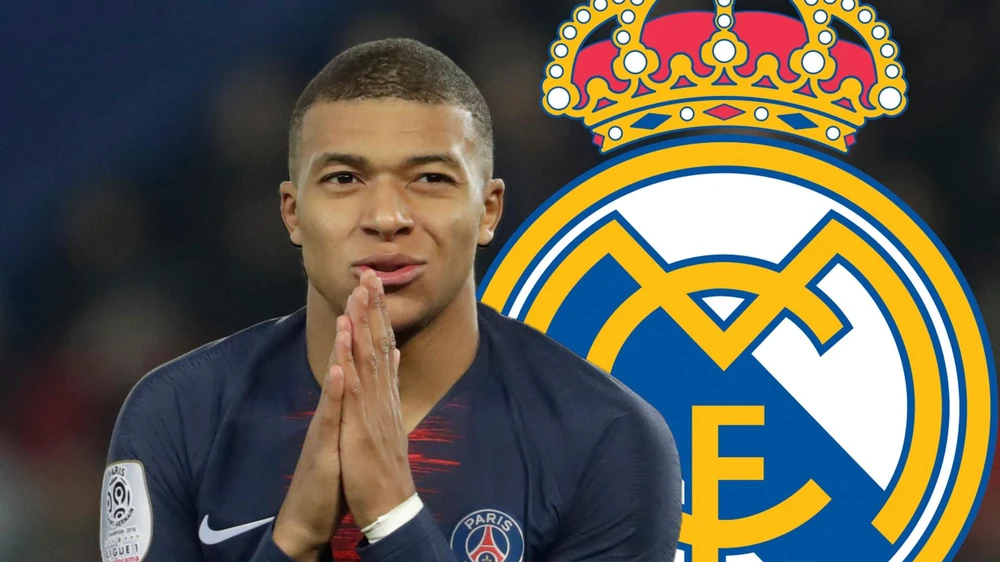 Mbappe giờ chót "quay xe" với Real Madrid để ở lại PSG. Ảnh: CGI.