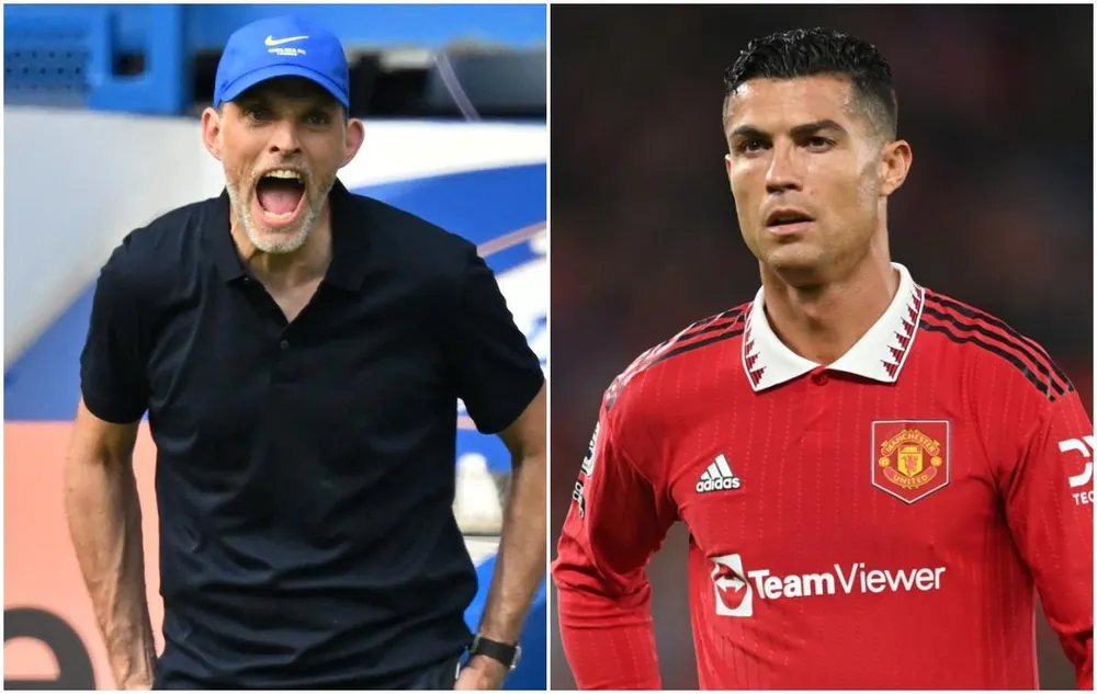 HLV Tuchel không chịu lấy Ronaldo khiến các ông chủ The Blues nổi giận. Ảnh: CGI.