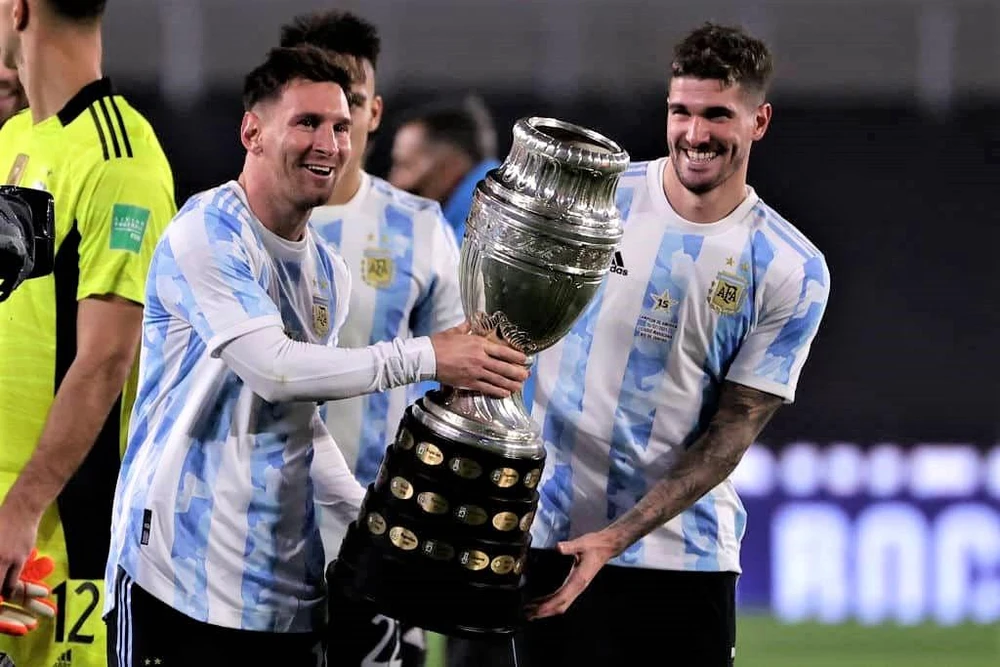 Đội trưởng Argentina rất khao khát chinh phục thế giới, sau khi cùng đồng đội lên đỉnh Nam Mỹ 2022. Ảnh: CGI.