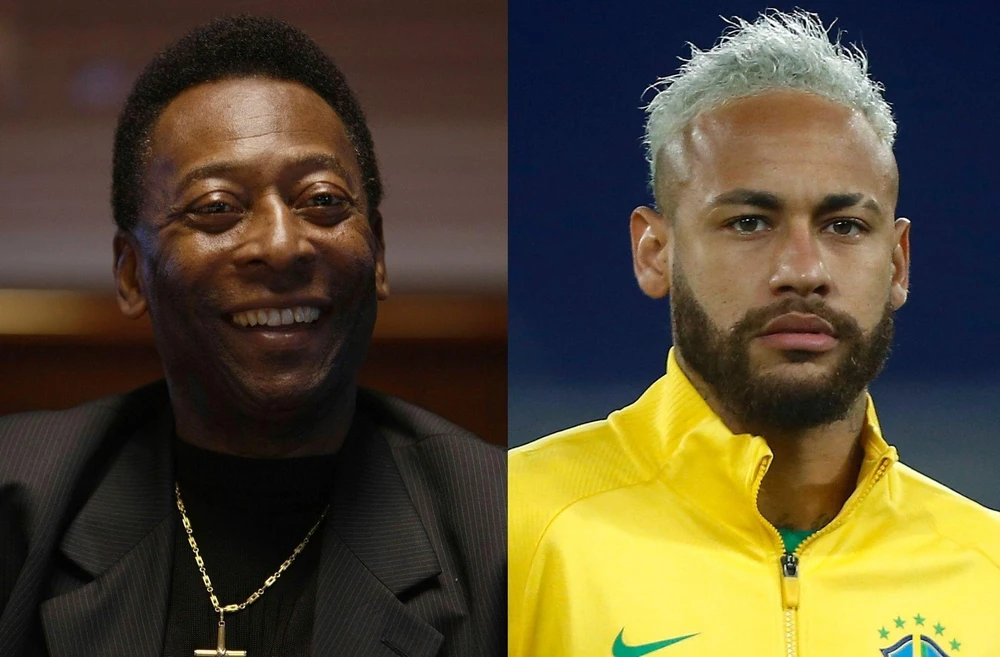 Neymar khao khát vượt kỷ lục của Vua bóng đá Pele. Ảnh: CGI.