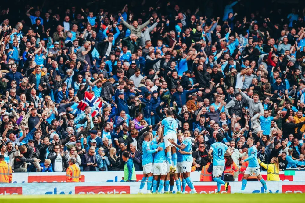 Rất khó có đối thủ nào đủ sức cản bước Haaland và Man City ở thời điểm này. Ảnh: CGI.