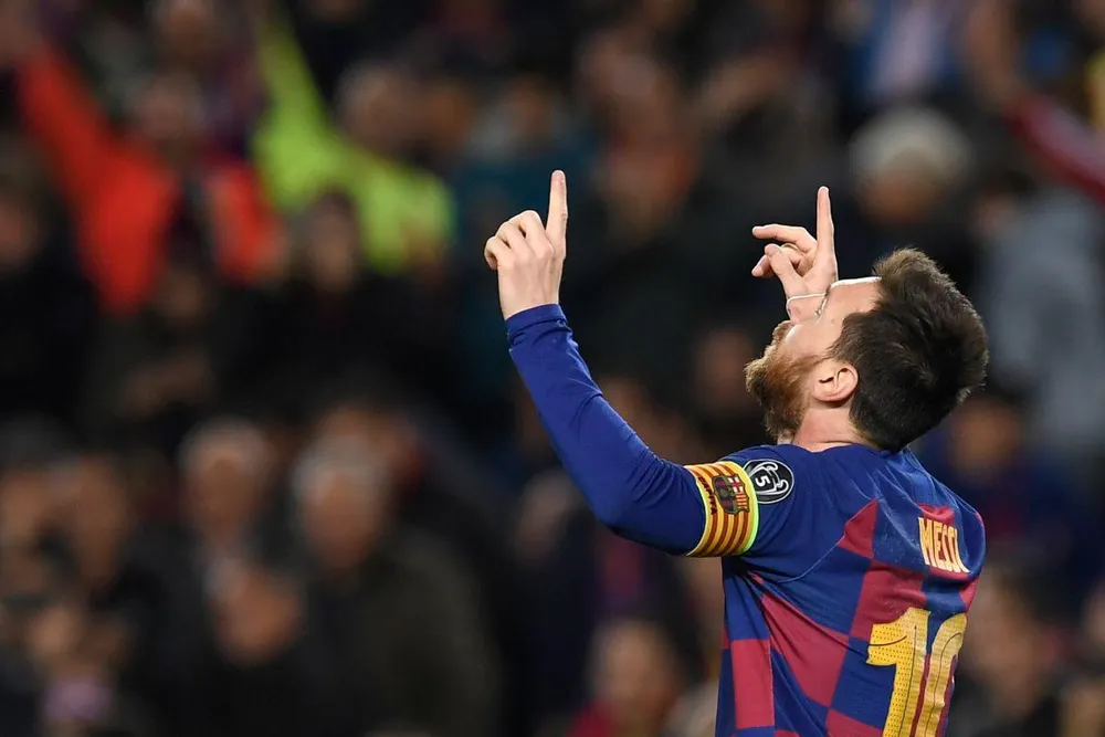 Messi chưa có ý định trở lại Barca. Ảnh: CGI.