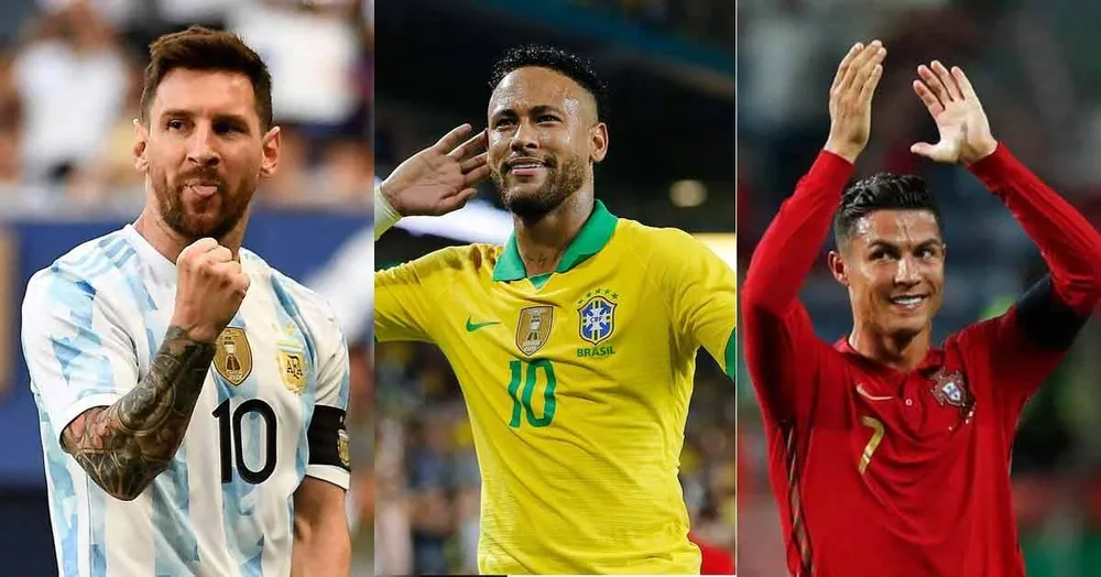 Neymar cùng hai đàn anh Messi, Ronaldo đều là những trụ cột ở đội tuyển quốc gia của họ sắp sửa đá vòng chung kết World Cup 2022. Ảnh: GETTY. Neymar cùng hai đàn anh Messi, Ronaldo đều là những trụ cột ở đội tuyển quốc gia của họ sắp sửa đá vòng chung kết World Cup 2022. Ảnh: GETTY.