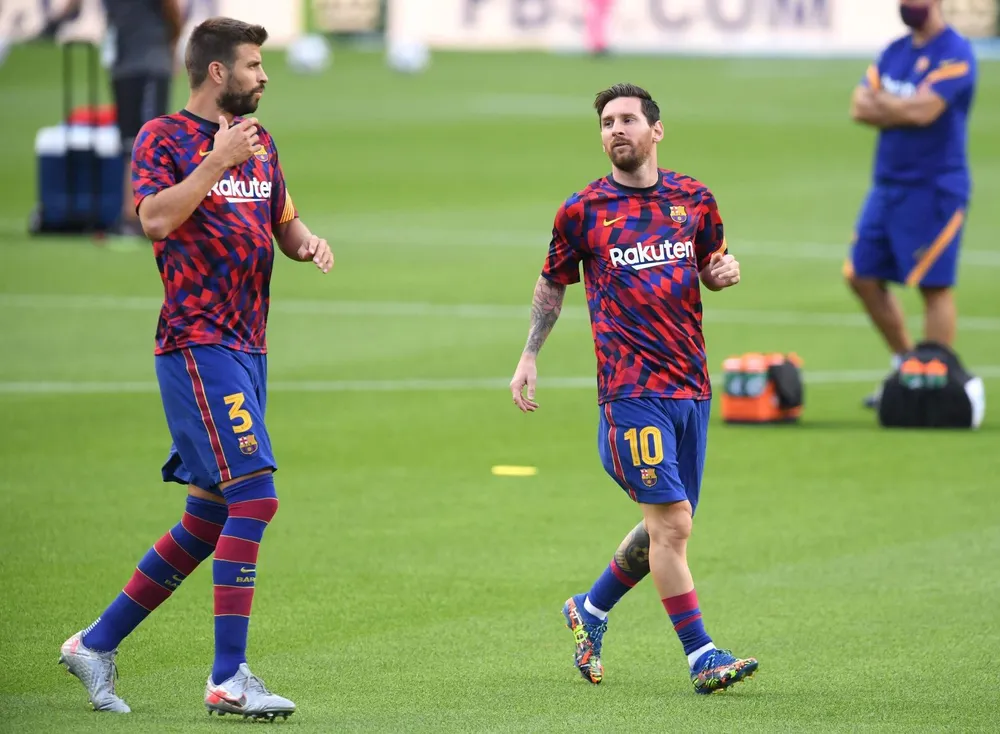 Messi không quan tâm đến sự kiện đồng đội cũ Pique treo giày. Ảnh: GETTY.