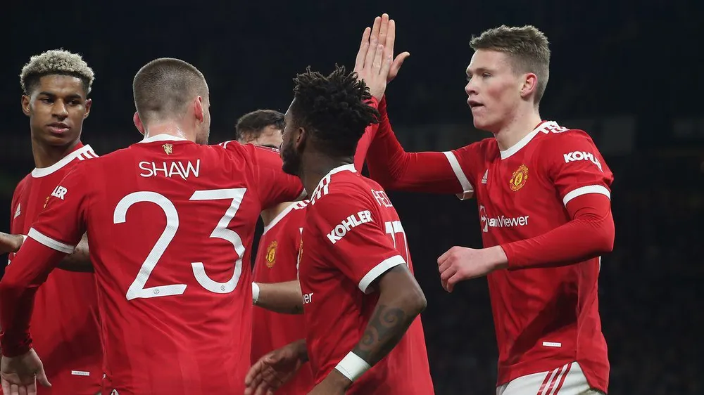 Scott McTominay lập công ấn định 4-2 cho chủ sân Old Trafford. Ảnh: GETTY. Scott McTominay lập công ấn định 4-2 cho chủ sân Old Trafford. Ảnh: GETTY.