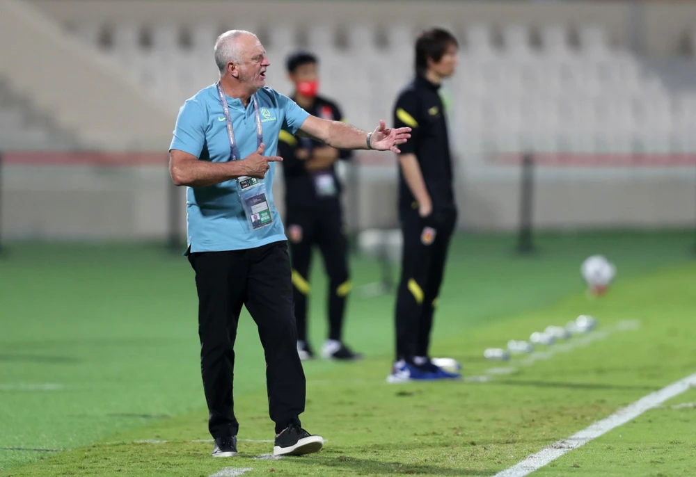 HLV lão làng Graham Arnold khó lòng dẫn dắt tuyển Úc vượt qua vòng bảng. Ảnh: GETTY. HLV lão làng Graham Arnold khó lòng dẫn dắt tuyển Úc vượt qua vòng bảng. Ảnh: GETTY.