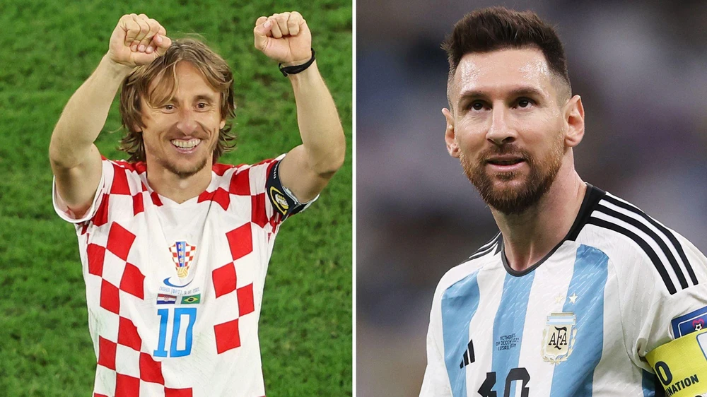 Hai số 10 của Argentina và Croatia sẽ đụng độ nảy lửa trong trận bán kết đầu tiên của World Cup 2022. Ảnh: GETTY.
