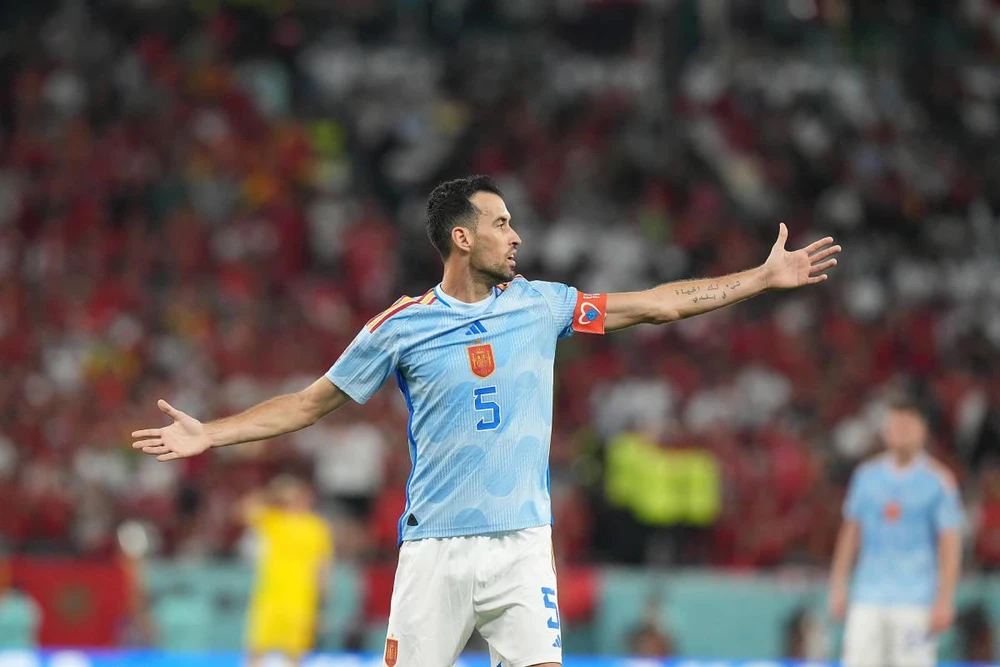 Tiền vệ Sergio Busquets đã tuyên bố chia tay đội tuyển Tây Ban Nha. Ảnh: GETTY.