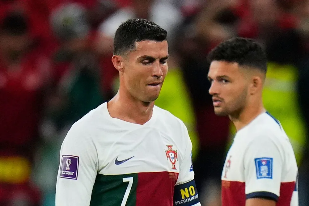 Ronaldo chia tay Man United ngay trước khi vào cuộc World Cup ở Qatar. Ảnh: GETTY. Ronaldo chia tay Man United ngay trước khi vào cuộc World Cup ở Qatar. Ảnh: GETTY.