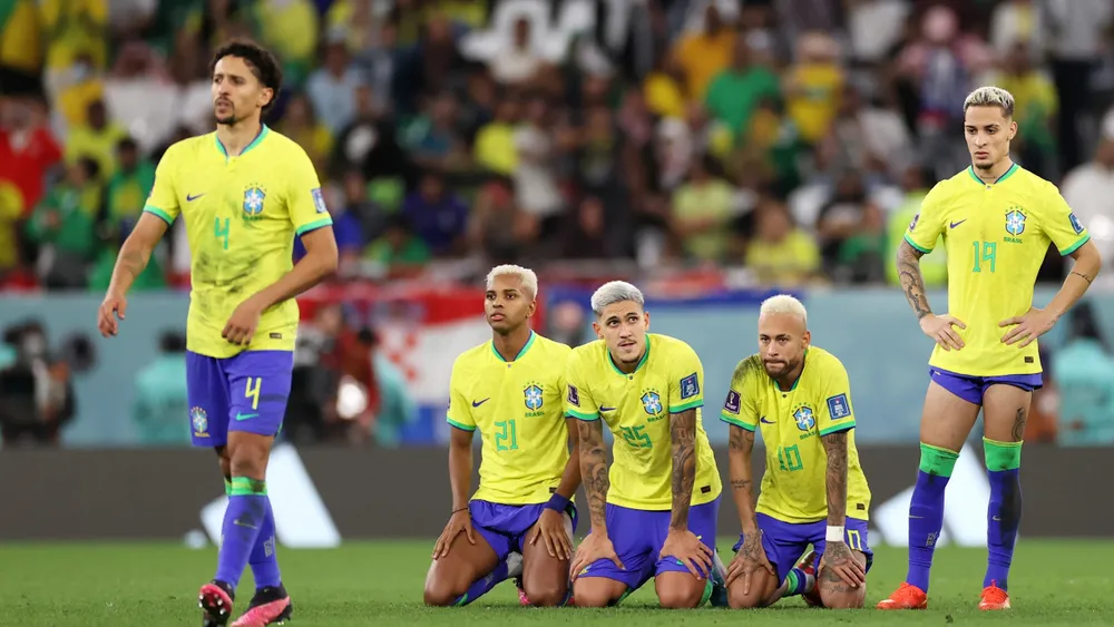 Đội tuyển Brazil thất bại ở World Cup 2022 khiến ông Tite từ chức và hiện Selecao ráo riết tìm người thay thế. Ảnh: GETTY.