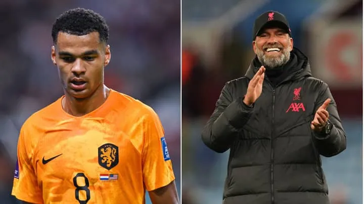 HLV Klopp vui mừng với sự xuất hiện của chân sút trẻ người Hà Lan. Ảnh: GETTY. HLV Klopp vui mừng với sự xuất hiện của chân sút trẻ người Hà Lan. Ảnh: GETTY.