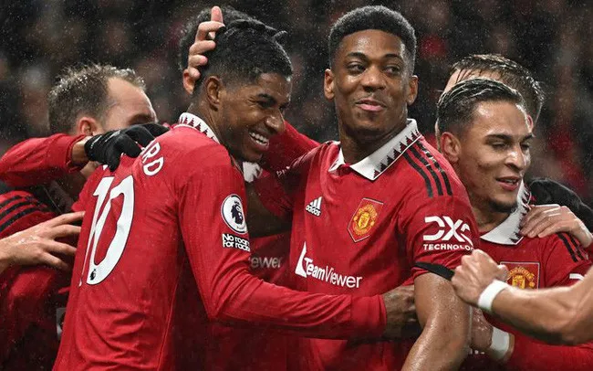 Trong khi Martial còn bị ảnh hưởng chấn thương, Rashford chưa có nhiều bàn thắng cho Quỷ đỏ. Ảnh: GETTY.