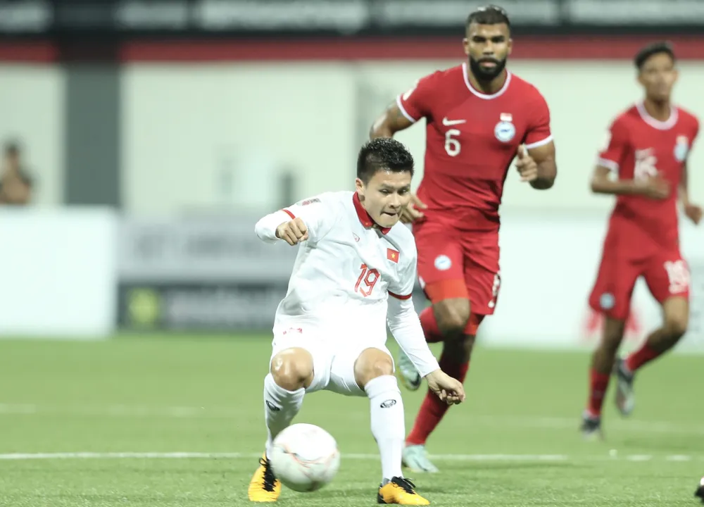 Quang Hải muốn có bàn thắng đầu tiên ở giải Đông Nam Á. Ảnh: ANH HỮU.