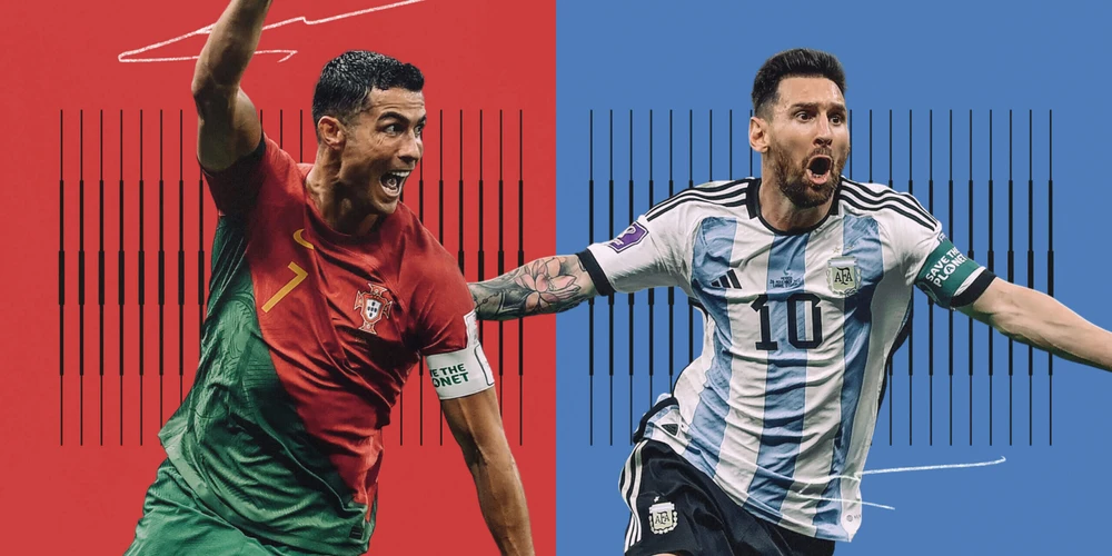 Ronaldo và Messi đã tạo ra những cuộc tranh cãi hơn 10 năm qua về việc ai xuất sắc hơn. Ảnh: GETTY.