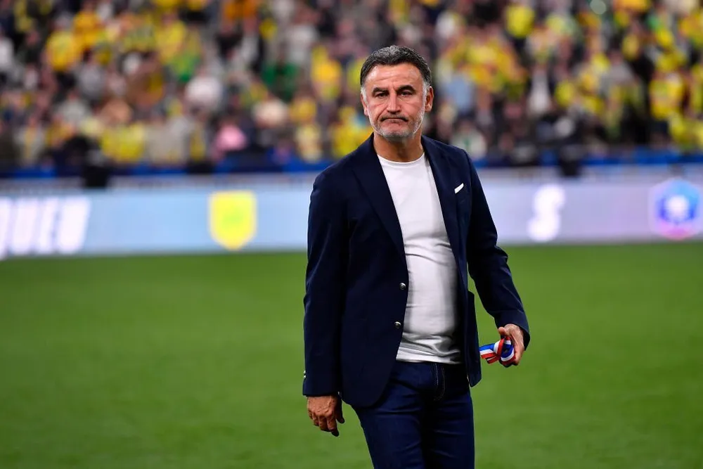 HLV Galtier không vui với thời điểm diễn ra trận đấu giữa Saudi All-Star XI với PSG. Ảnh: GETTY. HLV Galtier không vui với thời điểm diễn ra trận đấu giữa Saudi All-Star XI với PSG. Ảnh: GETTY.