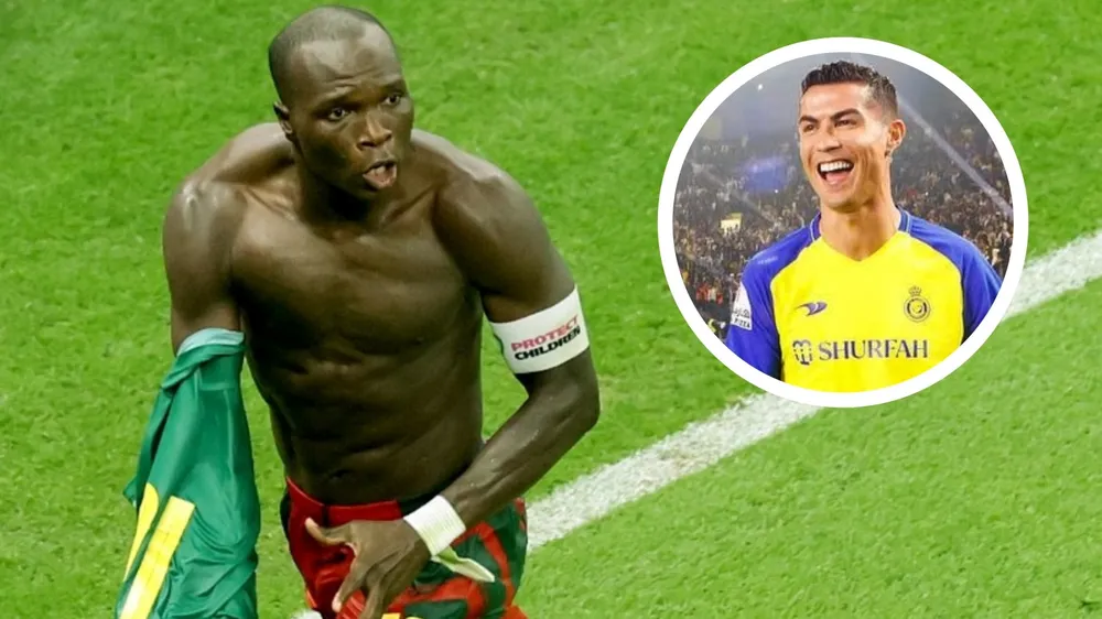 Tiền đạo người Cameroon nói thẳng Messi giỏi hơn Ronaldo, sau một vài buổi tập của anh với siêu sao Ronaldo ở đội Al Nassr. Ảnh: GETTY.