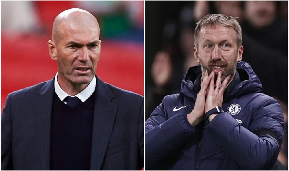 Zidane là đích ngắm của Chelsea nhằm thay thế HLV Potter. Ảnh: GETTY.
