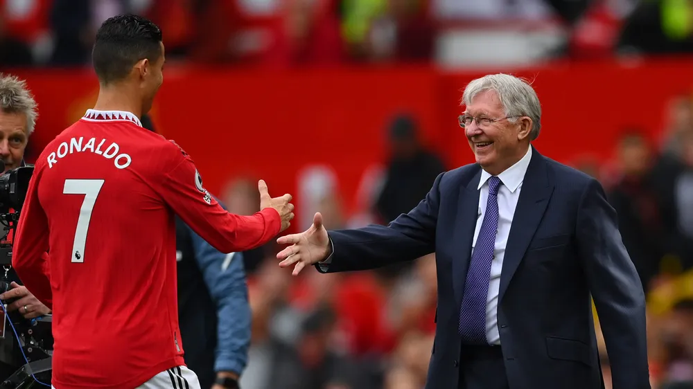 Ferguson cách đây 8 năm từng dự đoán Ronaldo đến năm 38 tuổi vẫn ghi bàn, thậm chí là hat trick trong một trận đấu ở bất kỳ đội bóng nào. Ảnh: GETTY.