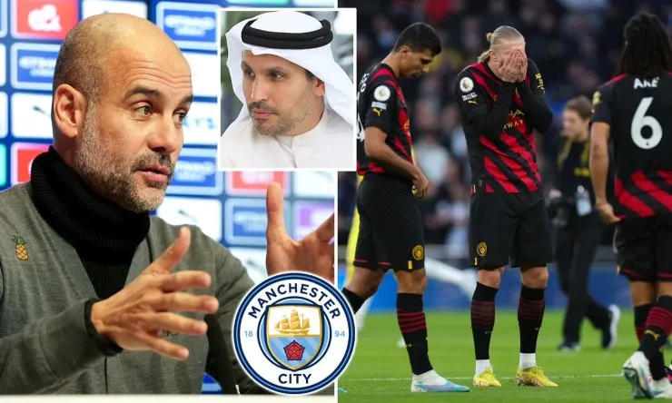 Ông chủ giàu có người Ả Rập của PSG sẵn sàng trả nhiều tiền để đưa HLV Pep Guardiola của Man City về dẫn dắt Messi và đồng đội. Ảnh: GETTY.