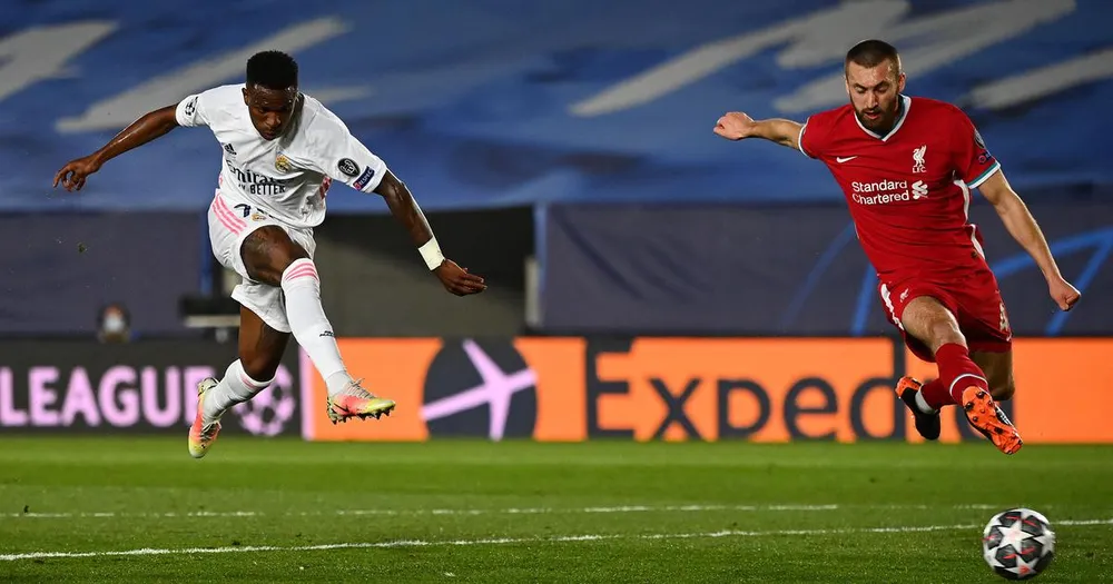 Vinicius Junior đã lập cú đúp trong hiệp một giúp đội khách Real Madrid lên tinh thần cao ở hiệp hai. Ảnh: GETTY. Vinicius Junior đã lập cú đúp trong hiệp một giúp đội khách Real Madrid lên tinh thần cao ở hiệp hai. Ảnh: GETTY.