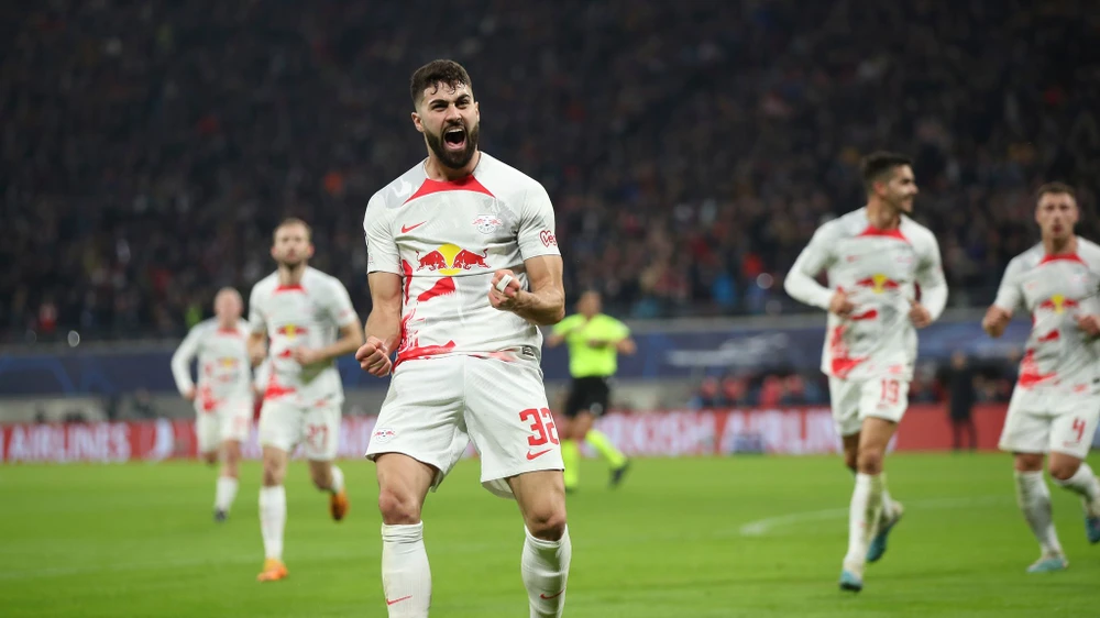 Gvardiol ghi bàn gỡ hòa cho Leipzig và hy vọng giành chiến thắng ở trận lượt về. Ảnh: GETTY.