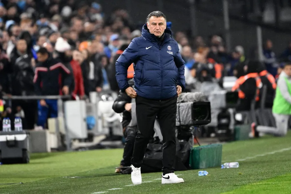 HLV Galtier và các học trò lên tinh thần ở Ligue 1 để sẵn sàng cho trận đại chiến Bayern Munich tại đấu trường Champions League. Ảnh: GETTY.