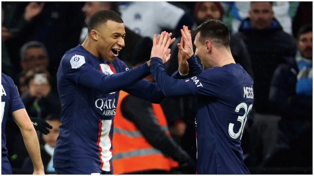 Mbappe và Messi thay nhau ghi bàn lẫn kiến tạo giúp chiếc ghế của HLV trưởng không còn bị đe dọa lớn. Ảnh: GETTY.