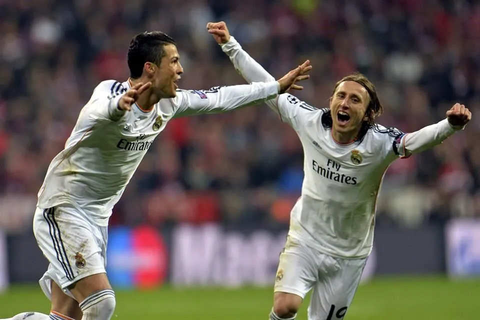 Modric và Ronaldo từng chơi với nhau hơn 200 trận khi khoác áo Real Madrid. Ảnh: GETTY. Modric và Ronaldo từng chơi với nhau hơn 200 trận khi khoác áo Real Madrid. Ảnh: GETTY.