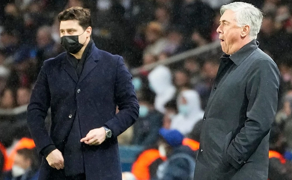 HLV Pochettino thay thế đồng nghiệp Ancelotti dẫn dắt real Madrid ở mùa giải mới. Ảnh: GETTY.