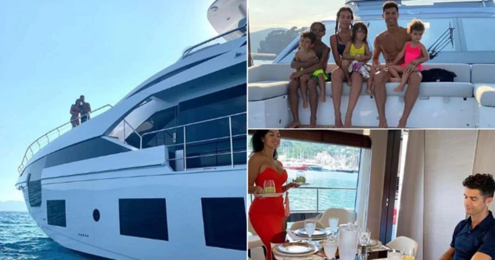 Những khoảnh khắc thư giãn của gia đình siêu sao người Bồ Đào Nha. Ảnh: GETTY.