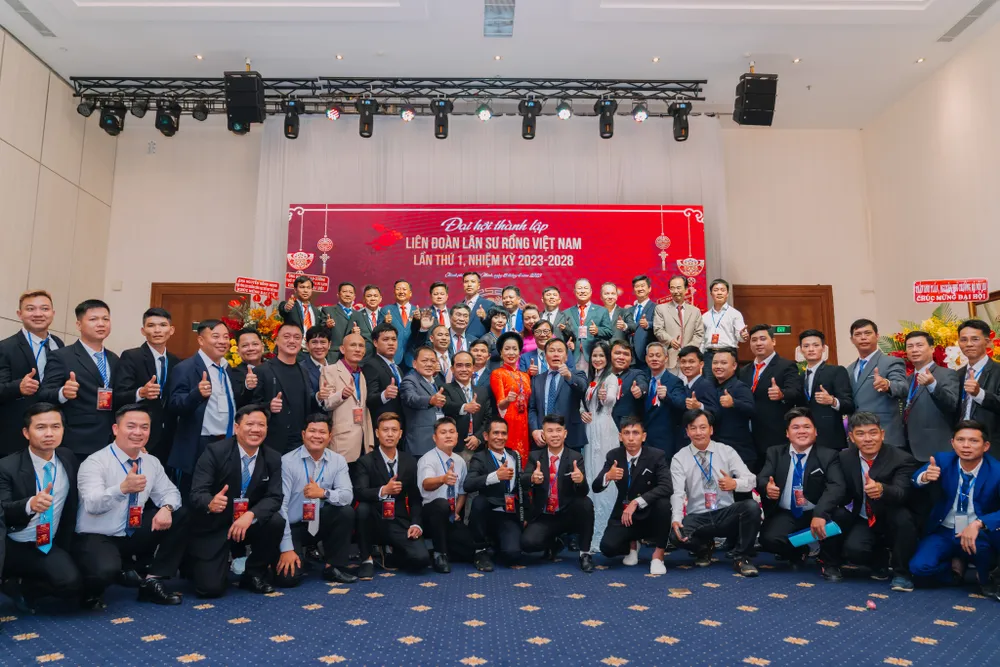 Đại gia đình Lân Sư Rồng quốc gia nhiệm kỳ mới 5 năm.