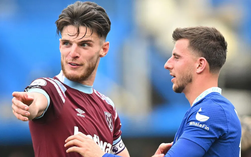 Declan Rice có nhiều lựa chọn bến đỗ mới cho mình sau khi rời West Ham. Ảnh: GETTY.