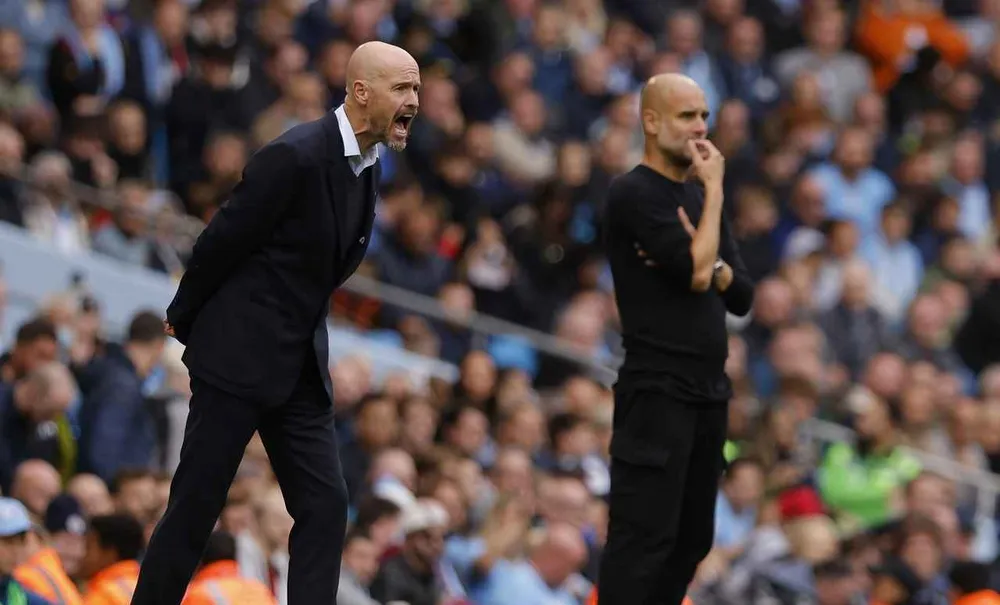 HLV Ten Hag hứa hẹn các học trò sẽ chơi hơn sức mình để đánh bại Man City trong trận chung kết cúp FA. Ảnh: GETTY. HLV Ten Hag hứa hẹn các học trò sẽ chơi hơn sức mình để đánh bại Man City trong trận chung kết cúp FA. Ảnh: GETTY.