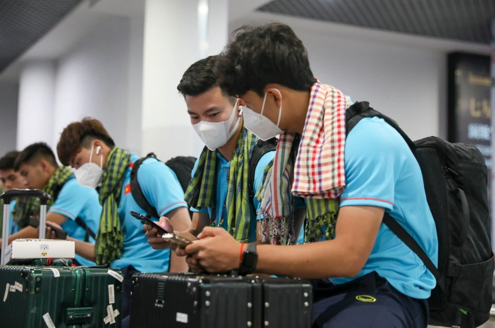 Đội tuyển U-22 Việt Nam có bốn ngày tập luyện cuối cùng trước khi đá trận đầu tiên gặp U-22 Lào ngày 30-4. Ảnh: ANH DUY.