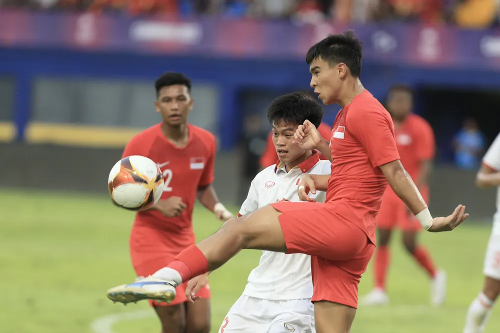 Thắng hai trận ra quân, U-22 Việt Nam vẫn phải thận trọng ở hai trận cuối vòng bảng gặp đối thủ chính Malaysia và Thái Lan. Ảnh: ANH PHƯƠNG.