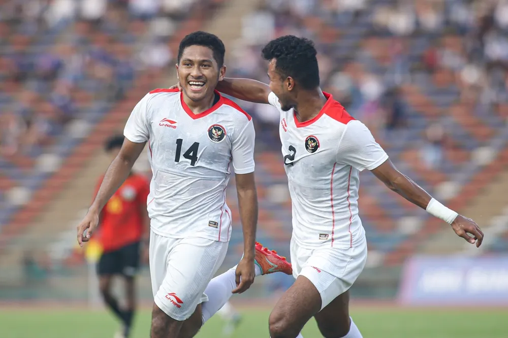 U-22 Indonesia có hành trình vòng bảng SEA Games 32 ấn tượng với ba trận thắng liên tiếp, ghi 11 bàn và không để thủng lưới. Ảnh: ANH PHƯƠNG. U-22 Indonesia có hành trình vòng bảng SEA Games 32 ấn tượng với ba trận thắng liên tiếp, ghi 11 bàn và không để thủng lưới. Ảnh: ANH PHƯƠNG.
