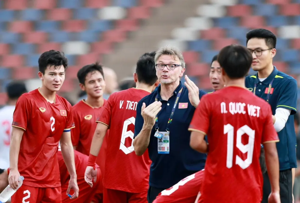 Bóng đá nam U-22 Việt Nam không hoàn thành chỉ tiêu vô địch SEA Games 32 là một sự nuối tiếc. Ảnh: ANH PHƯƠNG.