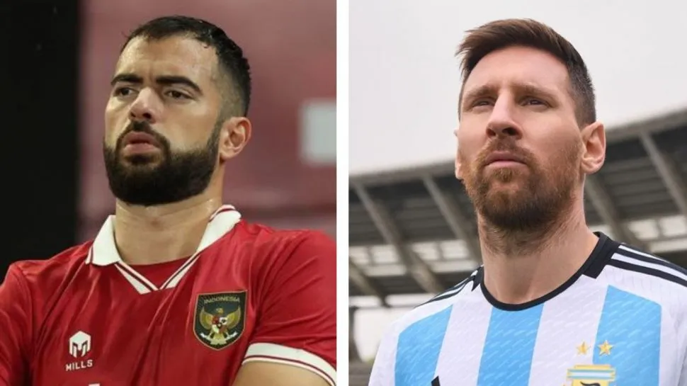 Jordi Amat hy vọng sẽ ngăn cản Messi ghi bàn trong trận Indonesia tiếp nhà vô địch thế giới Argentina trên sân Bung Karno ngày 19-6. Ảnh: GETTY.