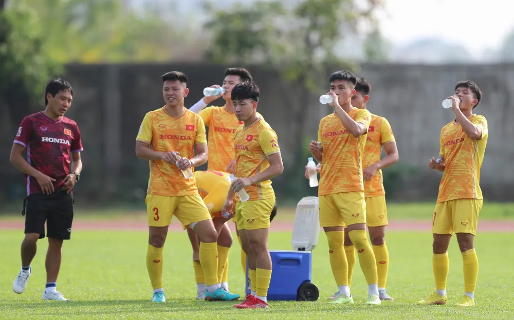 Hầu hết những cầu thủ vừa giành huy chương đồng SEA Games 32 đều có mặt trên tuyển U-23 Việt Nam. Ảnh: ANH PHƯƠNG. Hầu hết những cầu thủ vừa giành huy chương đồng SEA Games 32 đều có mặt trên tuyển U-23 Việt Nam. Ảnh: ANH PHƯƠNG.