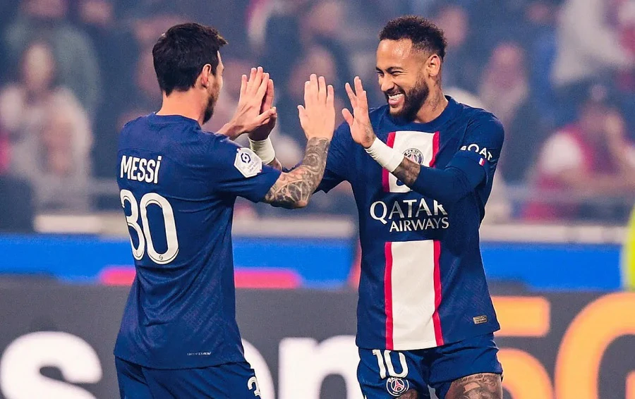 Neymar dành cho Messi những lời chúc tốt đẹp khi chia tay. Ảnh: GETTY.