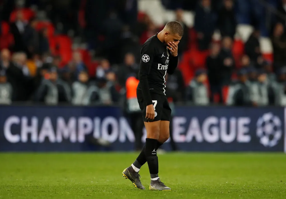Mbappe không hài lòng ở PSG sau một mùa giải tệ hại vì sớm dừng cuộc chơi Champions League. Ảnh: GETTY. Mbappe không hài lòng ở PSG sau một mùa giải tệ hại vì sớm dừng cuộc chơi Champions League. Ảnh: GETTY.