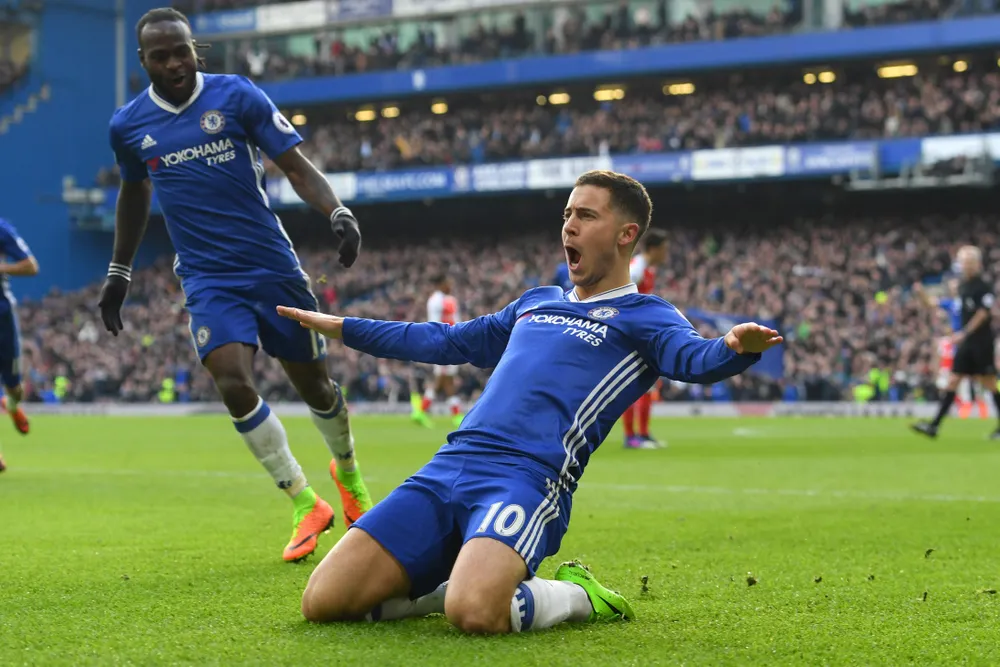 Hazard từng là nỗi kinh hoàng của các thủ môn ở Premier League khi còn khoác áo Chelsea. Ảnh: GETTY. Hazard từng là nỗi kinh hoàng của các thủ môn ở Premier League khi còn khoác áo Chelsea. Ảnh: GETTY.