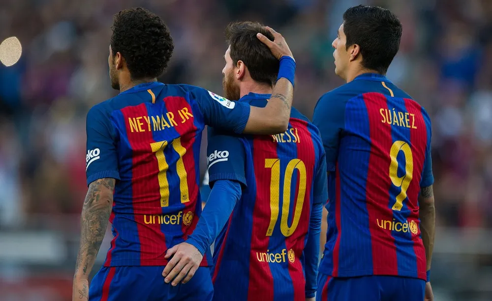 Ba ngôi sao khét tiếng ở Barca bàn chuyện nghỉ hưu cùng nhau trong tương lai. Ảnh: GETTY.