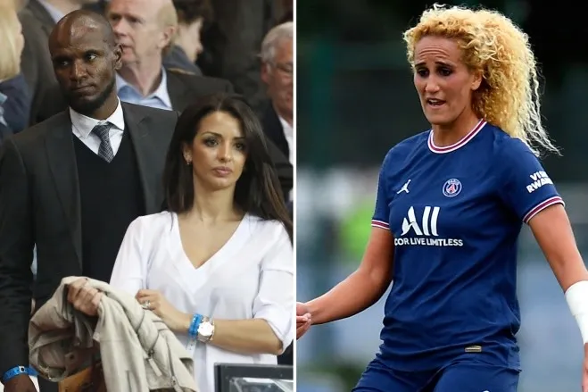 Vợ của Eric Abidal muốn ly dị sau khi phát hiện chồng có dính líu tình cảm với nữ cầu thủ của Paris Saint-Germain, Kheira Hamraoui. Ảnh: GETTY. Vợ của Eric Abidal muốn ly dị sau khi phát hiện chồng có dính líu tình cảm với nữ cầu thủ của Paris Saint-Germain, Kheira Hamraoui. Ảnh: GETTY.
