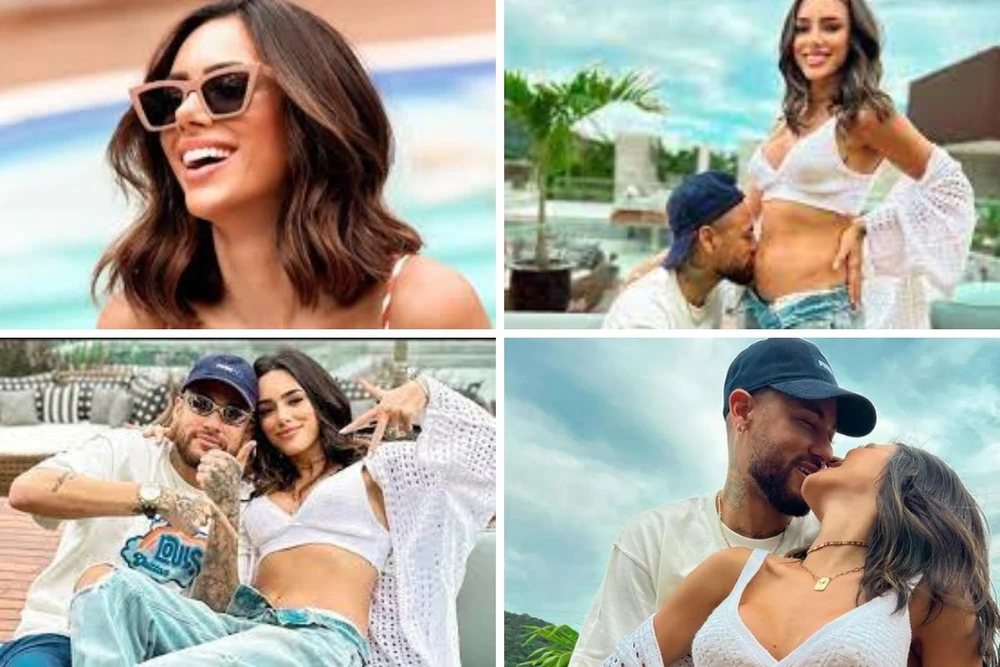 Tiền đạo nổi tiếng người Brazil và bạn gái Biancardi sắp sửa có con. Ảnh: GETTY.