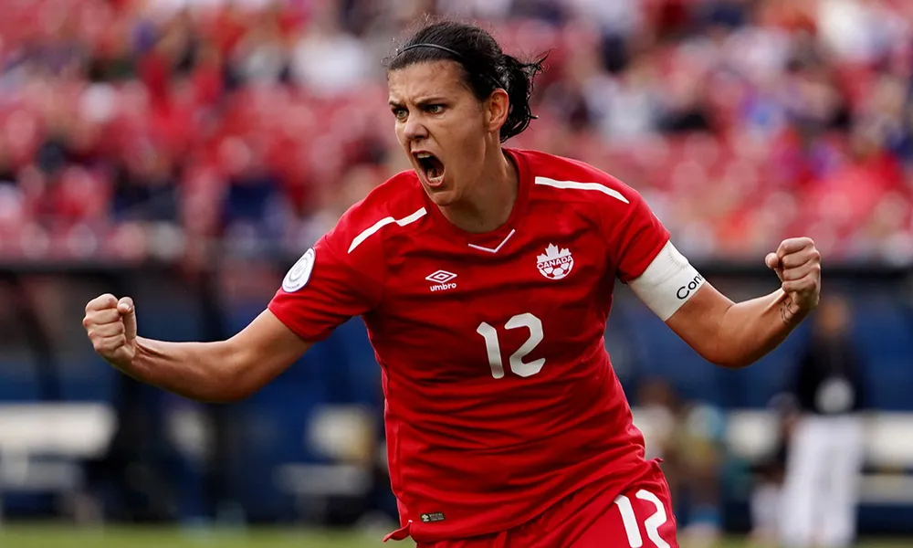 Chân sút của Canada cao tuổi nhất World Cup 2023 và ghi nhiều bàn thắng quốc tế nhất. Ảnh: TL. Chân sút của Canada cao tuổi nhất World Cup 2023 và ghi nhiều bàn thắng quốc tế nhất. Ảnh: TL.