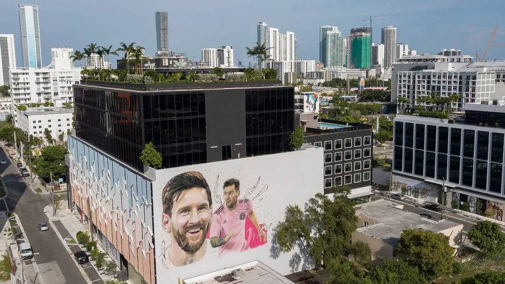 Miami sắp sửa cho ra mắt cầu thủ 7 lần giành Quả bóng vàng với những chiêu thức quảng cáo rầm rộ. Ảnh: GETTY.